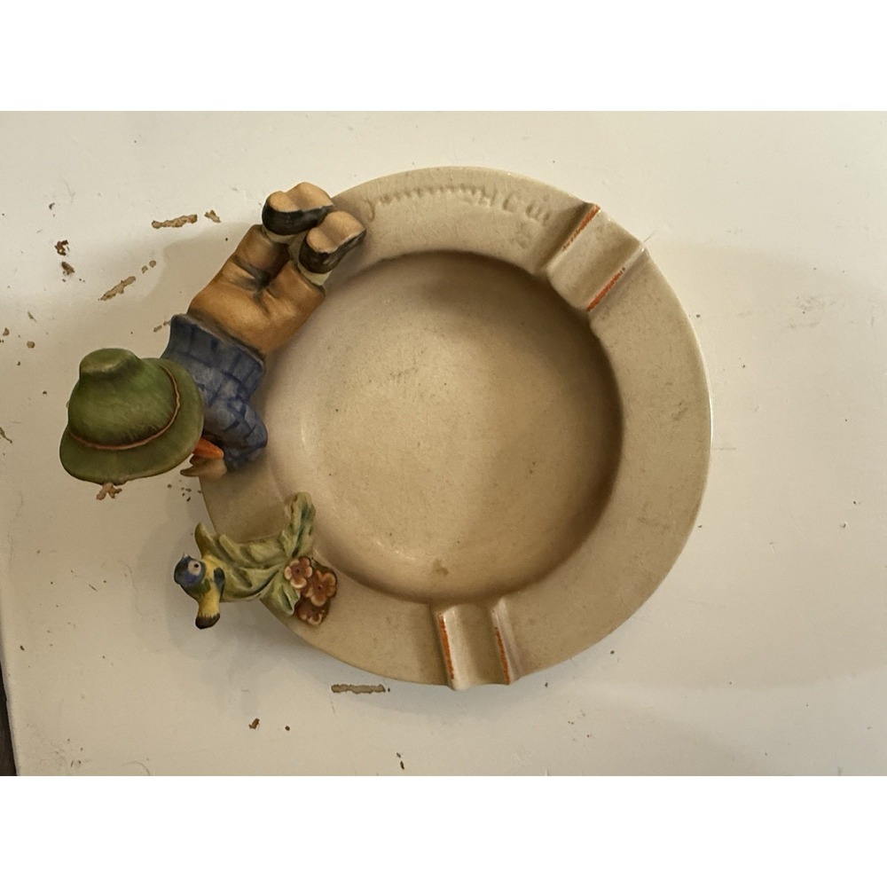 Vintage Goebel Hummel Ashtray Figurine # 166 "Singing Lesson" TMK-3
